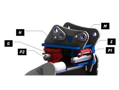 Dedicated quick coupler t-lock series