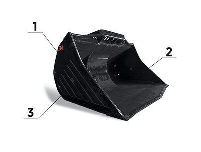 Underground mining bucket