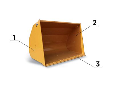 Light material bucket