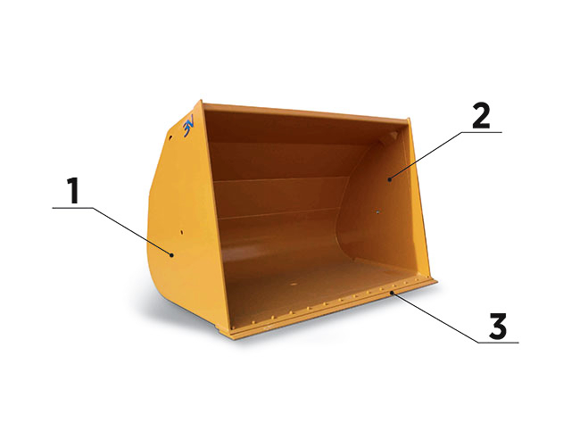 Light material bucket