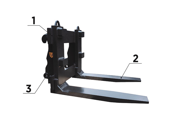 Quarry forks for marble blocks