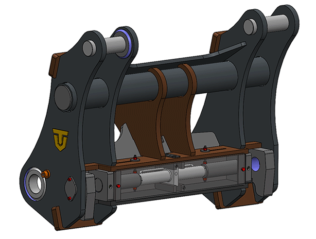 Hydraulic quick coupler tooling-head loader series