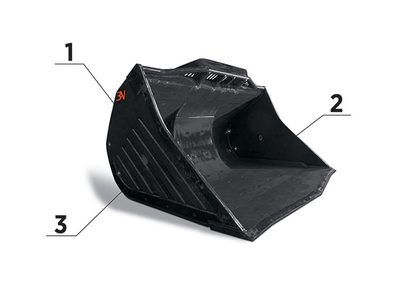 Underground mining bucket