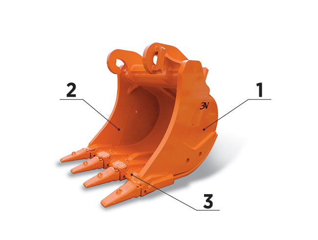 Mining & quarry bucket